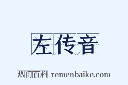 左传音是什么意思的图片